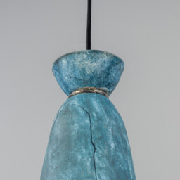 Parva Bathroom Pendant Blue Earth, Antique Silver, IP44 - thumbnail 5