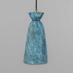 Parva Bathroom Pendant Blue Earth, Antique Silver, IP44