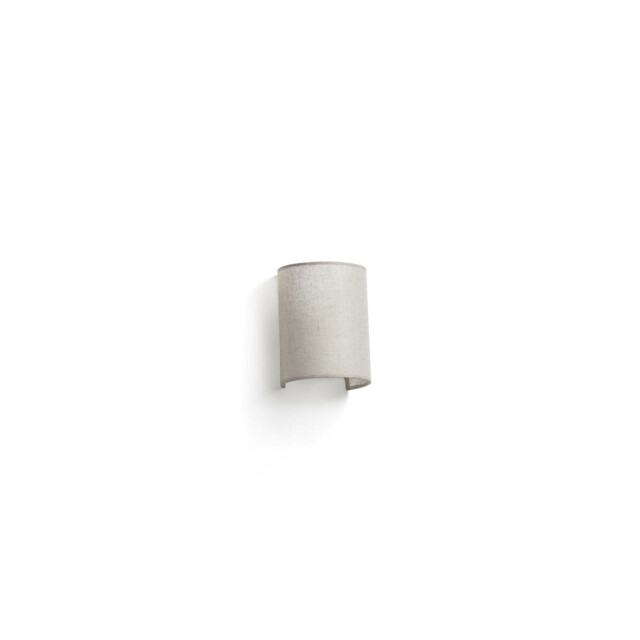 Otton Round Linen Up Down Wall Lamp Vertical - image 1