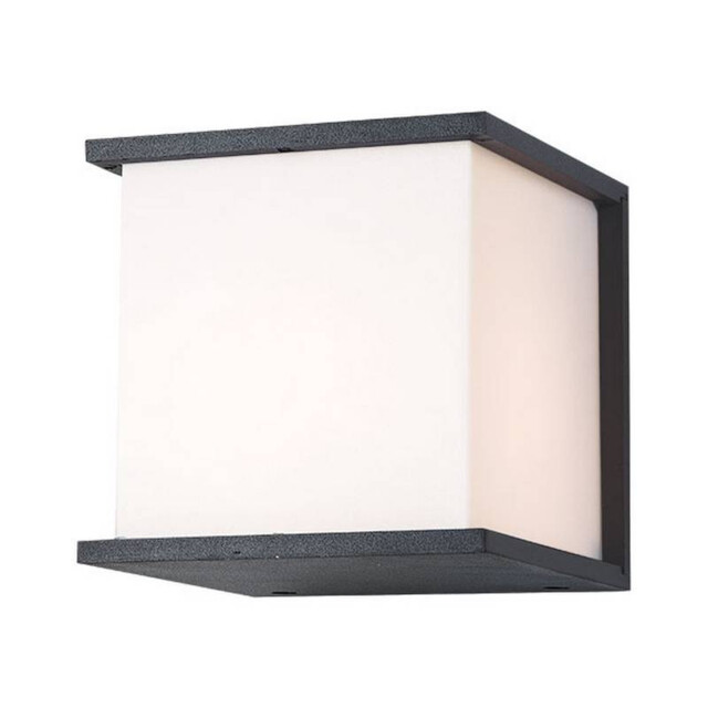 Teteven Square Outdoor Modern Wall Lamp Graphite 1xE27 IP54 - image 1