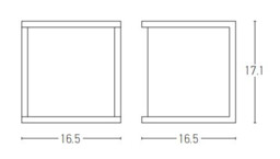 Teteven Square Outdoor Modern Wall Lamp Graphite 1xE27 IP54 - thumbnail 2