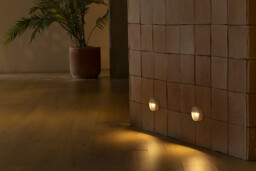 Dune Round LED Outdoor Flush Wall Lamp Matt White IP65 CCT 2200-4000K - thumbnail 2
