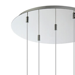 Talia Pendant Round, 5 Light G9, Polished Chrome/Silver/Clear Glass - thumbnail 5