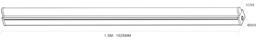 LED Emergency Batten 1525mm (5ft) 4000K 230V IP20 26W - thumbnail 2