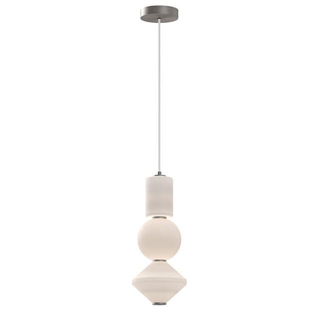 Alora Mood Bijou LED Slim Pendant Ceiling Light Contemporary Brushed Nickel 3000K - image 1