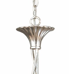 Paola Ceiling Pendant 3 Light E14, Silver Painted with Black Shades & Black Glass Droplets - thumbnail 5