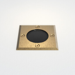 Gramos Outdoor Square Coastal Recessed Ground Light Solid Brass - thumbnail 3
