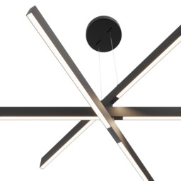 Maytoni Origami Modern 3 Light Integrated LED Pendant Ceiling Light Black 4000K - thumbnail 5
