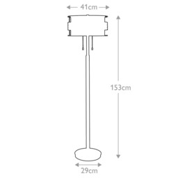 Laguna 2 Light Floor Lamp Renaissance Copper - thumbnail 5