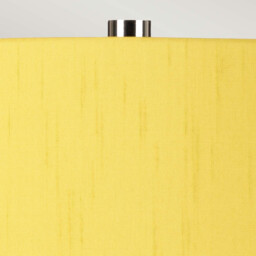 Isla Table Lamp with Round Tapered Shade, Polished Nickel, White, Yellow - thumbnail 2