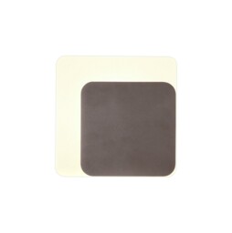 Altona Magnetic Base Wall Lamp, 12W LED 3000K 498lm, 15, 19cm Square Right Offset, Coffee, Acrylic Frosted Diffuser