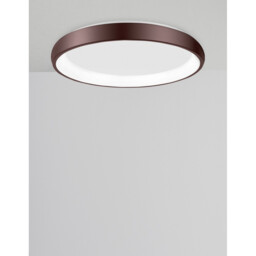 Albi 61cm Integrated LED Semi Flush Light Brown Aluminium LED 50W 2750Lm 3000K - thumbnail 5