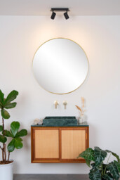 Lennert Modern Twin Ceiling Spotlight Bathroom - LED Dim. - GU10 - 2x5W 3000K - IP44 - Black - thumbnail 5