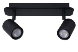 Lennert Modern Twin Ceiling Spotlight Bathroom - LED Dim. - GU10 - 2x5W 3000K - IP44 - Black - thumbnail 3