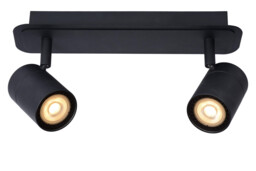 Lennert Modern Twin Ceiling Spotlight Bathroom - LED Dim. - GU10 - 2x5W 3000K - IP44 - Black