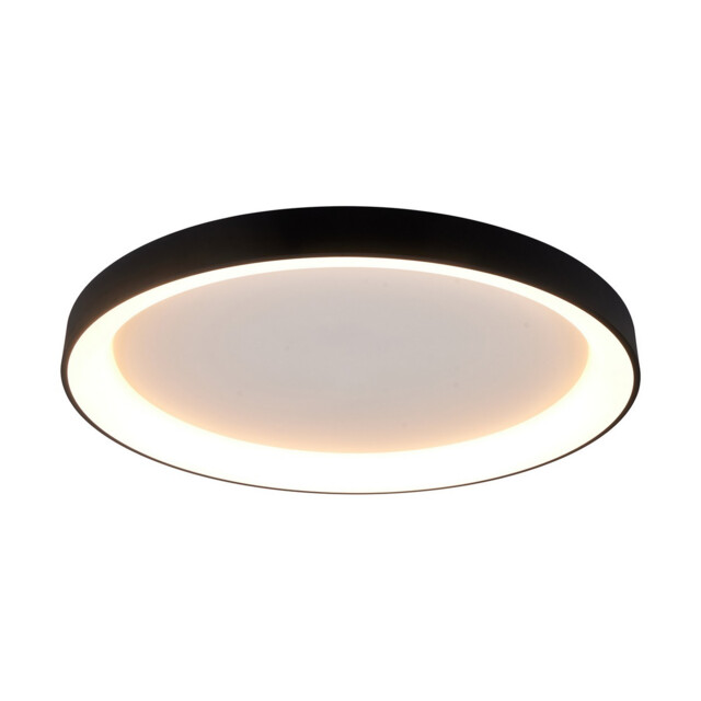 Niseko II Ring Ceiling 90cm 78W LED, 2700K-5000K Tuneable, 6200lm, Remote Control, Black, 3yrs Warranty - image 1