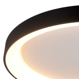Niseko II Ring Ceiling 90cm 78W LED, 2700K-5000K Tuneable, 6200lm, Remote Control, Black, 3yrs Warranty - thumbnail 3
