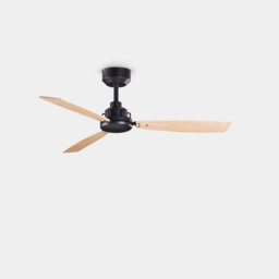 Xaloc 3 Blade 100cm Ceiling Fan Metallic Black, Light Wood - Special Offer
