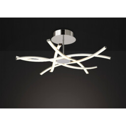 Aire Semi Flush, 42W LED, 3000K, 3700lm, Silver/Frosted Acrylic/Polished Chrome, 3yrs Warranty - thumbnail 2