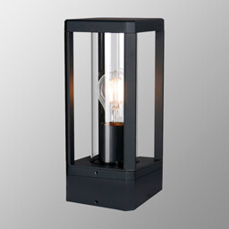 Nevada Pedestal Lamp, 1 x E27, IP65, Matt Black, 2yrs Warranty - thumbnail 2