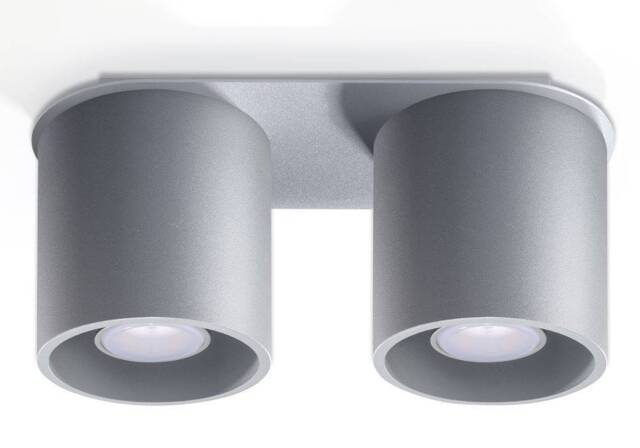 Orbis 2 Light Suface Mounted Downlight Grey, GU10 - image 1