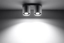 Orbis 2 Light Suface Mounted Downlight Grey, GU10 - thumbnail 2