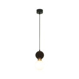 Galara Globe Slim Pendant Ceiling Light Sandy Black-Brass-Black Marble 1XG9 - thumbnail 1
