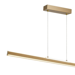 Lineal 90cm Linear Pendant, 36W LED, 3000K, 4550lm, Painted Gold, 3yrs Warranty - thumbnail 5