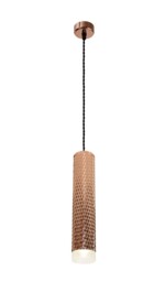 Madrid 1 Light 30cm Ceiling Pendant Light GU10, Rose Gold, Acrylic Ring - thumbnail 1