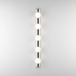 Cabaret 5 Bathroom 5 Lamp Wall Light Polished Chrome - thumbnail 1