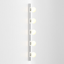 Cabaret 5 Bathroom 5 Lamp Wall Light Polished Chrome - thumbnail 5