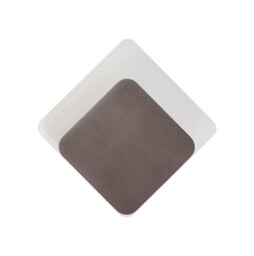 Altona Magnetic Base Wall Lamp, 12W LED 3000K 498lm, 15, 19cm Diamond Bottom Offset, Coffee, Acrylic Frosted Diffuser - thumbnail 3