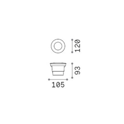 Way Round Outdoor Recessed Ground Light Black 1x GX53 IP67 - thumbnail 2