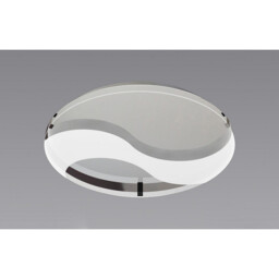 Jersey Ceiling 20W LED Round 3000K, 1800lm, Polished Chrome/Opal White Glass - thumbnail 2