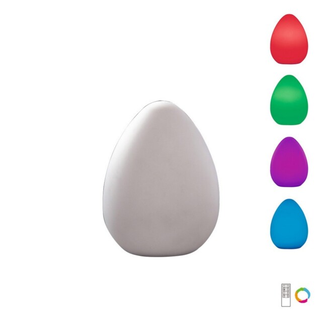 Huevo Egg Table Lamp Induction LED RGB Outdoor IP65, 120lm, Opal White - image 1