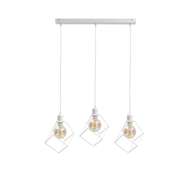 Ruben Bar Pendant Ceiling Light White, 60cm, 3x E27