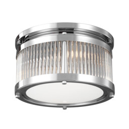 Paulson 3 Light Bathroom Flush Mount Ceiling Light Chrome IP44, G9 - thumbnail 1
