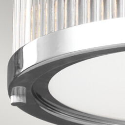 Paulson 3 Light Bathroom Flush Mount Ceiling Light Chrome IP44, G9 - thumbnail 3