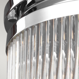 Paulson 3 Light Bathroom Flush Mount Ceiling Light Chrome IP44, G9 - thumbnail 2