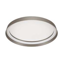 Ormi 45cm Flush Ceiling Light Champagne Brown Triac Dimmable LED 38W 2713lm 2700-3000-4000K CCT - thumbnail 1