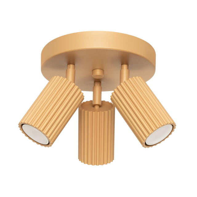 Karbon Minimalist Ceiling Spotlight Cluster 3 Light Gold - image 1