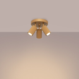 Karbon Minimalist Ceiling Spotlight Cluster 3 Light Gold - thumbnail 3