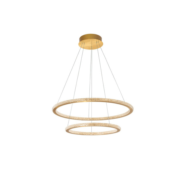 Cilion Integrated LED Pendant Ceiling Light Brass Gold Aluminium LED 56W 3555Lm 2926K - image 1