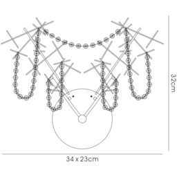Lexi Wall Lamp Switched 2 Light G4 Polished Chrome/Crystal, NOT LED/CFL Compatible - thumbnail 5