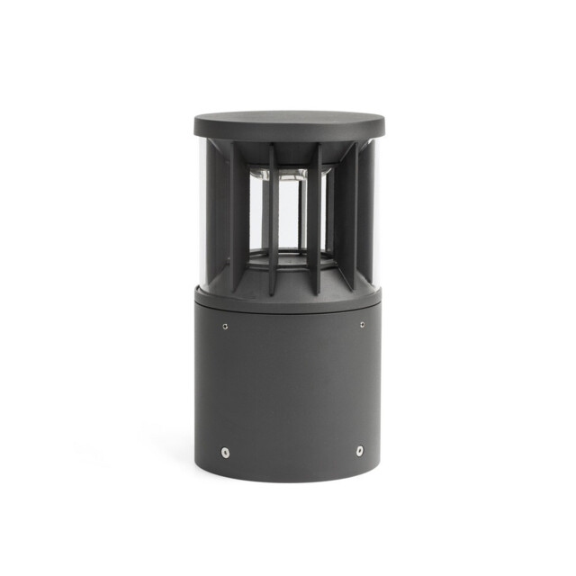 Screen Integrated LED Pedestal Light Outdoor Ground Light Grey, 3000K, IP65 - image 1