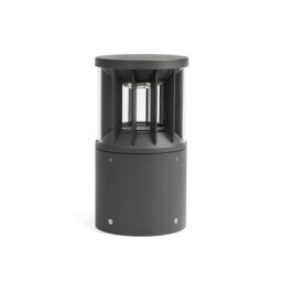 Screen Integrated LED Pedestal Light Outdoor Ground Light Grey, 3000K, IP65 - thumbnail 1