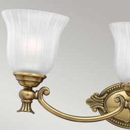 Francoise 3 Light Bathroom Over Mirror Wall Light Burnished Brass IP44, G9 - thumbnail 3