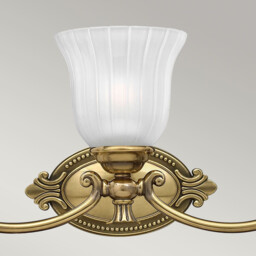 Francoise 3 Light Bathroom Over Mirror Wall Light Burnished Brass IP44, G9 - thumbnail 2