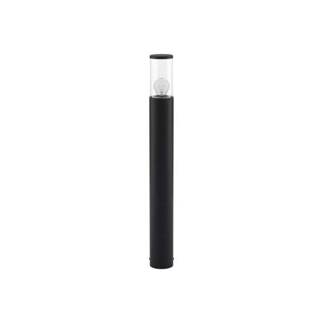 Zosia Outdoor Bollard Dark Grey Aluminium, Clear LED E27 IP65 - image 1