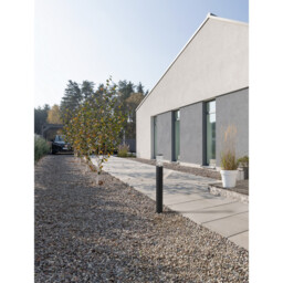 Zosia Outdoor Bollard Dark Grey Aluminium, Clear LED E27 IP65 - thumbnail 2